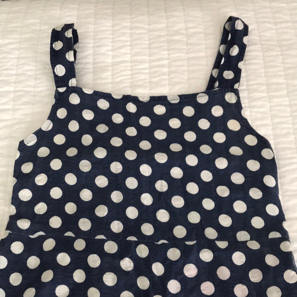 Polka dotted girls dress